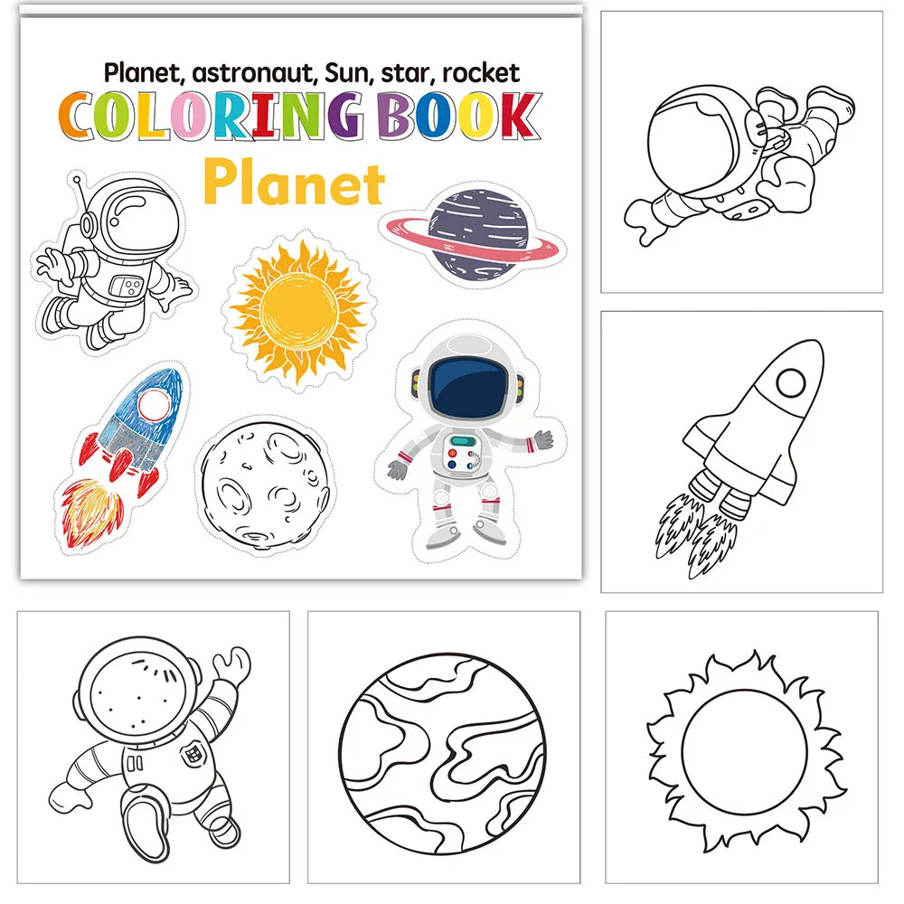50 Mini Portable Doodle Books Student Decompression Coloring Various