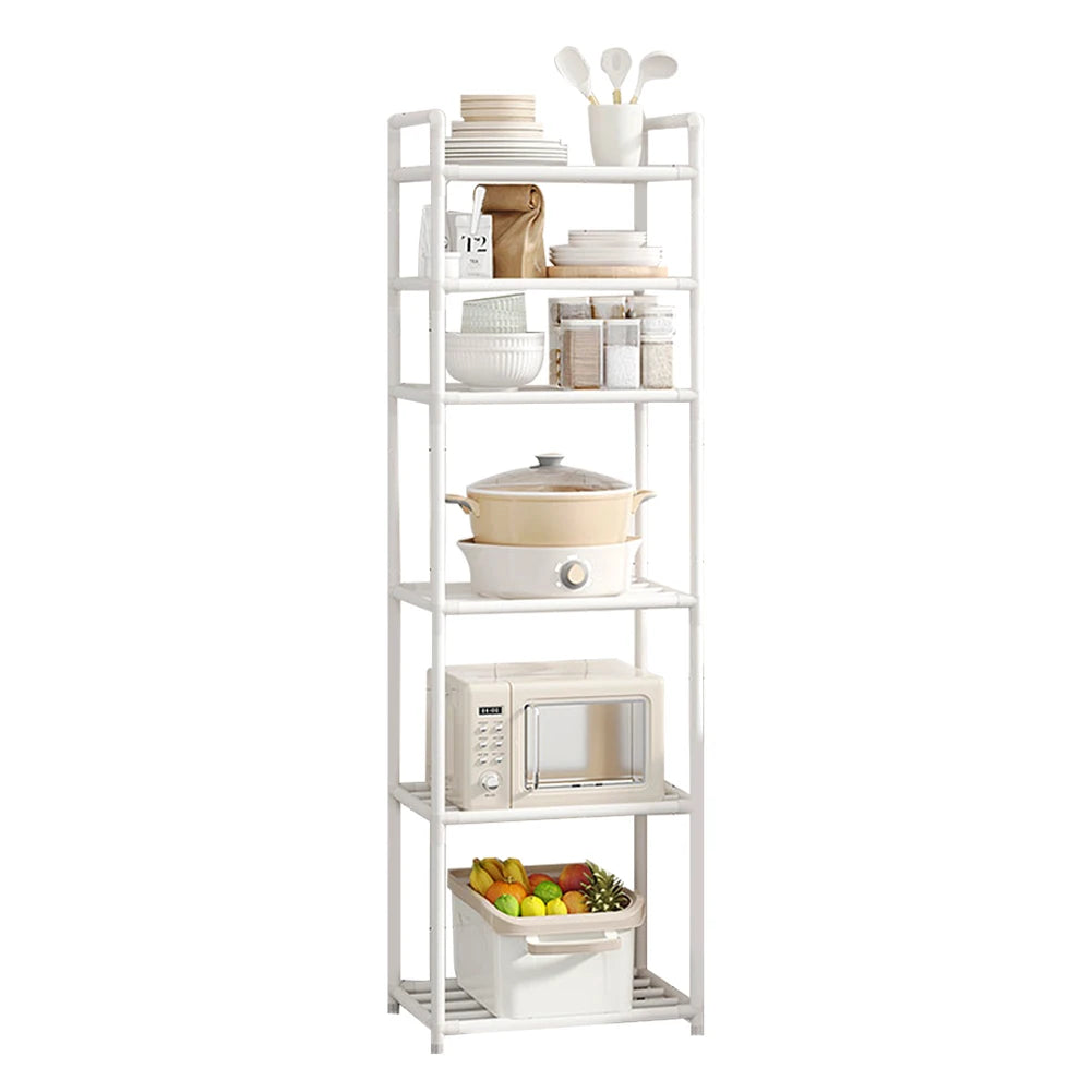 6-Tier Metal Storage Shelf | Kitchen Bathroom Utility Rack
