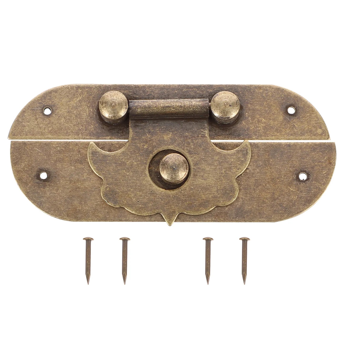 Copper Jewelry Box Buckle Latch Vintage for Wooden Case Suitcase Cabinet Jewelry Boxes Buckle Peaceful Pleasures Health and Wellness