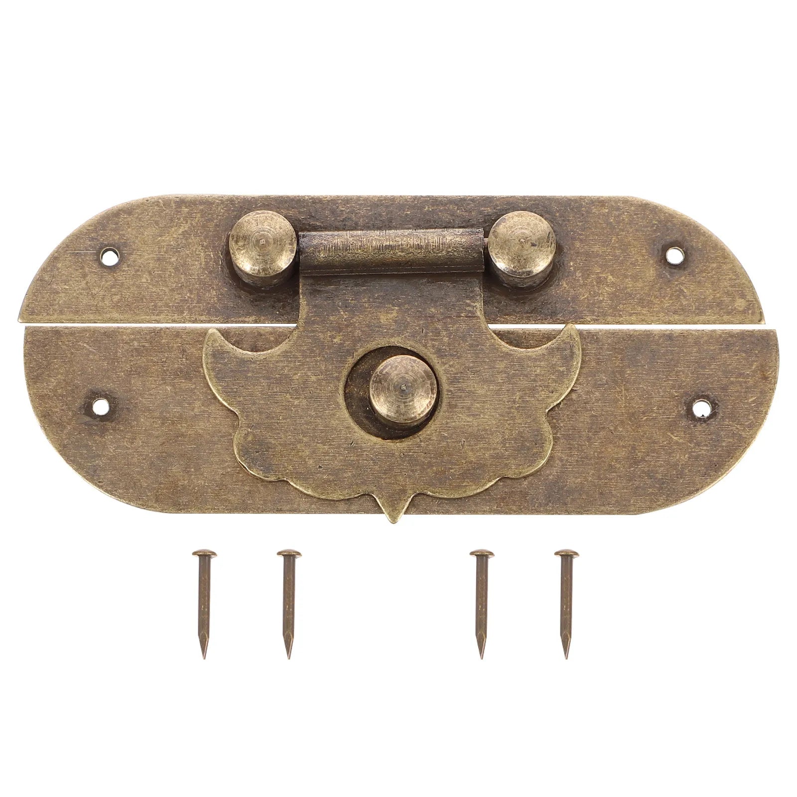 Copper Jewelry Box Buckle Latch Vintage for Wooden Case Suitcase Cabinet Jewelry Boxes Buckle Peaceful Pleasures Health and Wellness