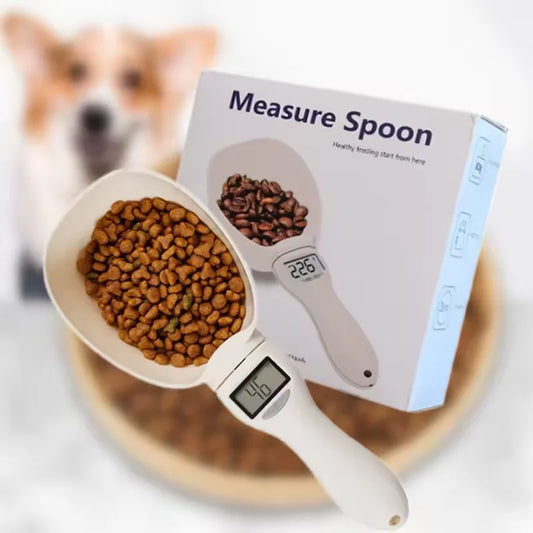 Pet Food Electronic Spoon Scale 800g – Dogs, Cats & Kitchen Pet Food Scale Oasis Select