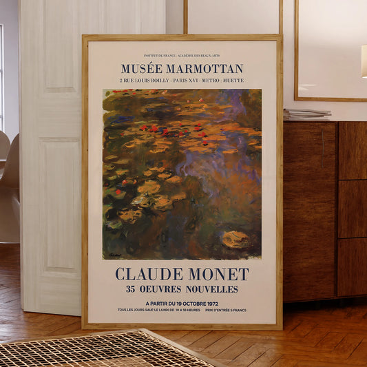 Claude Monet Canvas Wall Art Print | Impressionist Home Decor Canvas Wall Art Print Peaceful Pleasures Health and Wellness