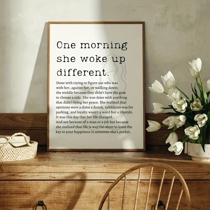 Female Empowerment Thanksgiving Canvas Wall Art Print Poster