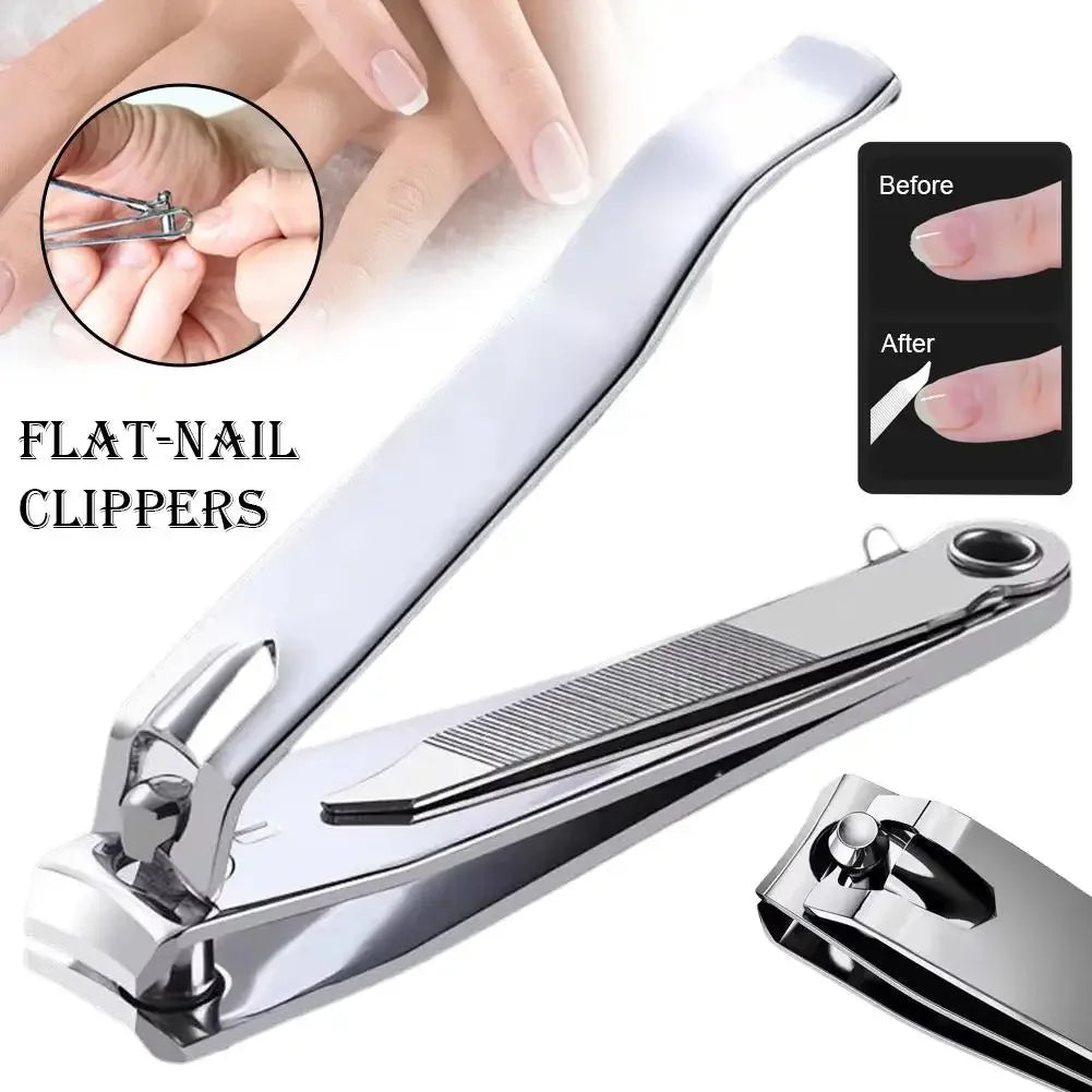 Premium Stainless Steel Nail Clipper Ultra Sharp Sturdy Fingernail & Toenail Clipper Cutter, Curved Edge Cutter Finger Nail Clip Peaceful Pleasures Health and Wellness