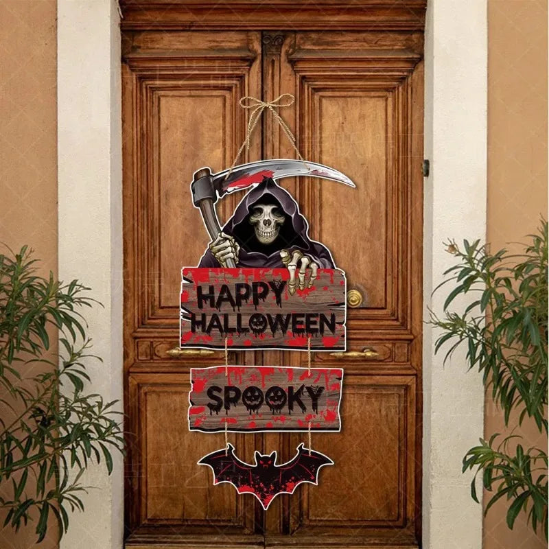 Halloween Pumpkin Bat Ghost Door Hanger Party Decoration