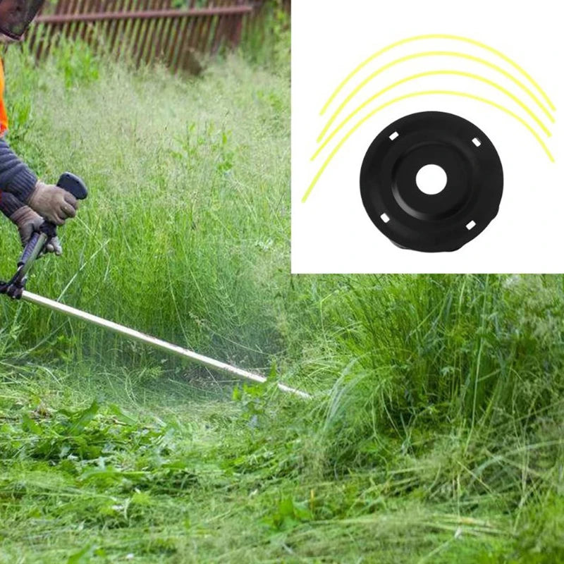 Steel Replacement Lithium Grass Trimmer Head Lawn Mower Head Free 4 Lines Removal Of Garden Weed Brushcutter Part Peaceful Pleasures Health and Wellness