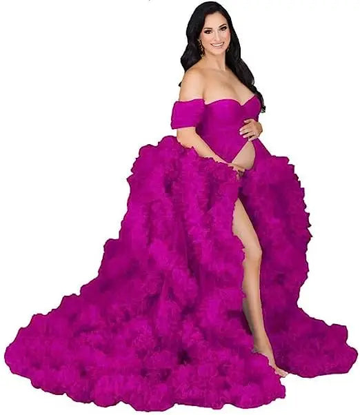 Tulle Long Maternity Dress Photoshoot платье photography dresses baby shower dresses for pregnant woman платье для беременных Peaceful Pleasures Health and Wellness