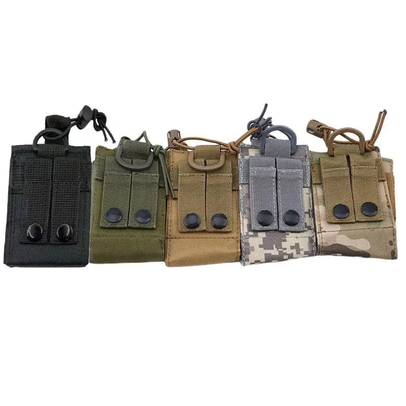 Tactical Molle Radio Walkie Talkie Holder Holster Portable Two-Way Radio Pouch Case for Outdoor Hunting Camping Activities Peaceful Pleasures Health and Wellness