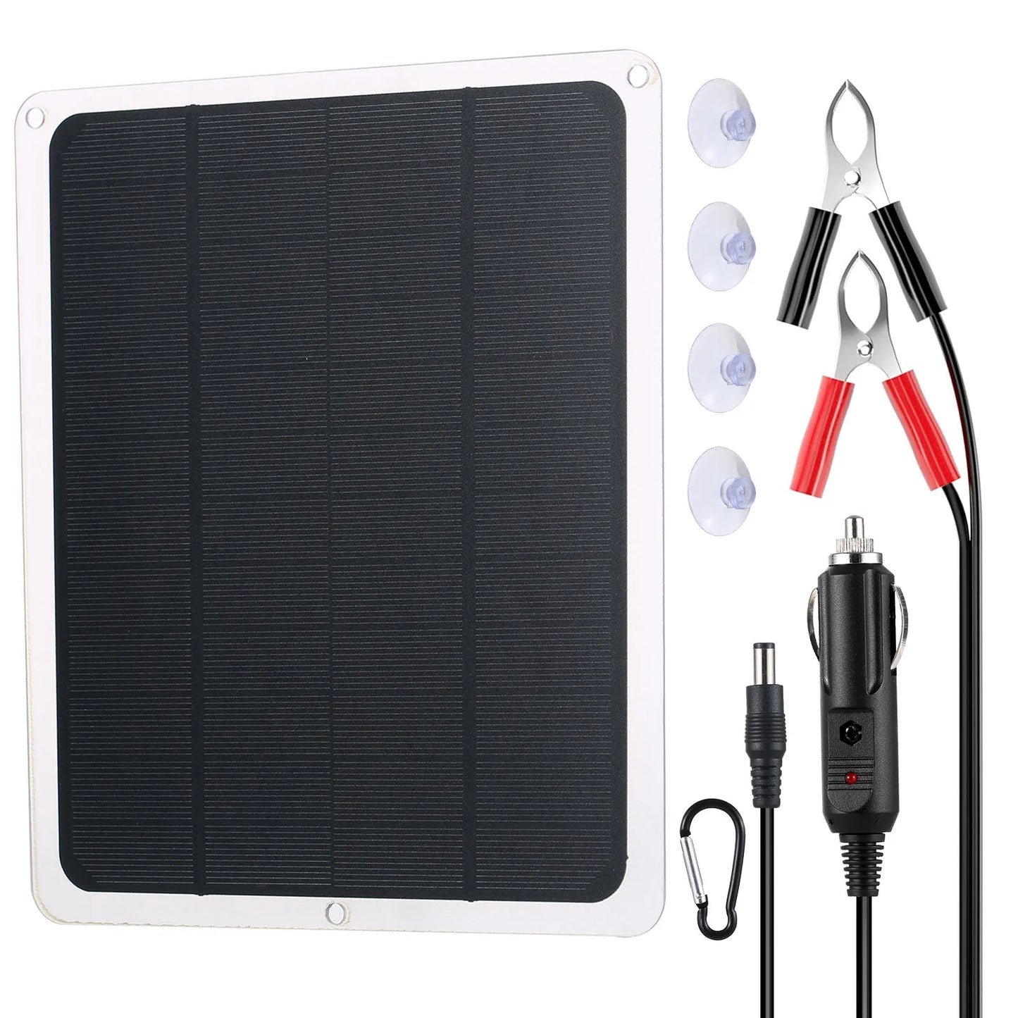 KKMOON 20W 12V Waterproof Solar Battery Trickle Charger Maintainer
