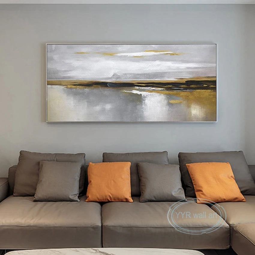 Custom Living Room Decorative Mural Handmade Oil Painting Wall Art Decor Canvas Modern Abstract Acrylic Frameless Hanging Poster Peaceful Pleasures Health and Wellness
