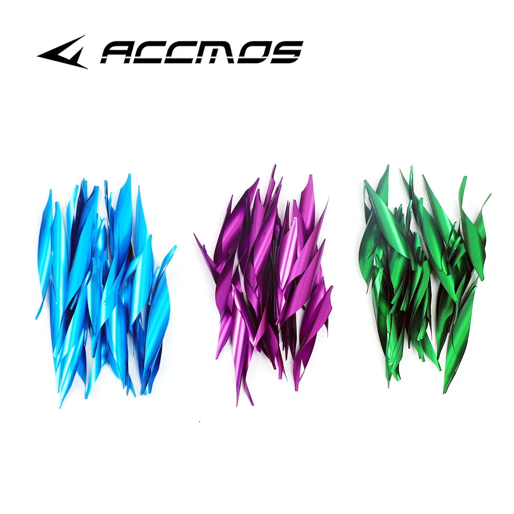 Archery Spin Vanes Spiral Feather DIY Arrow Sticker Tape Accessories