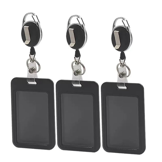 Work Permit Card Set - Rope Retractable Neck Hanging Document Card Set - Chest Tag Access Control Hard Shell Protective Set Peaceful Pleasures Health and Wellness