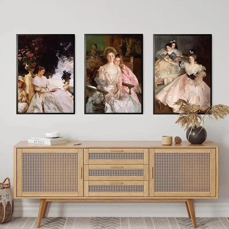 John Singer Sargent Female Portrait Canvas Wall Art Print Canvas Wall Art Print Peaceful Pleasures Health and Wellness