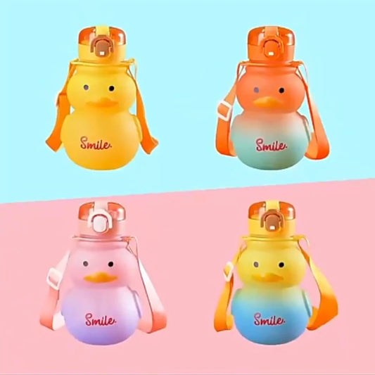 650ml Kawaii Duck Water Bottle with Straw – BPA-Free Leakproof Kids Water Bottle Peaceful Pleasures Health and Wellness
