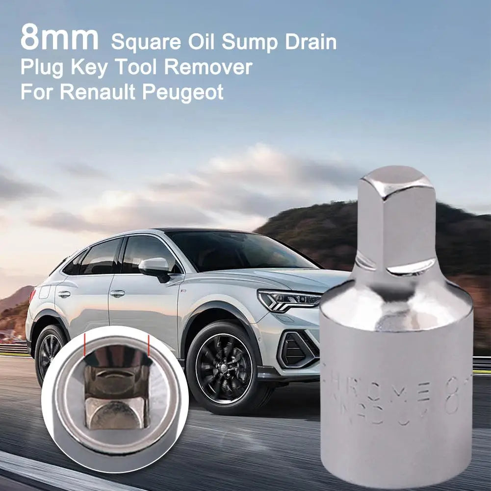 Square Oil Sump Drain Plug Key 8mm Tool Remover For Renault Peugeot Auto Repairing Transmission Screw Wrench Car Tools ﻿ Peaceful Pleasures Health and Wellness