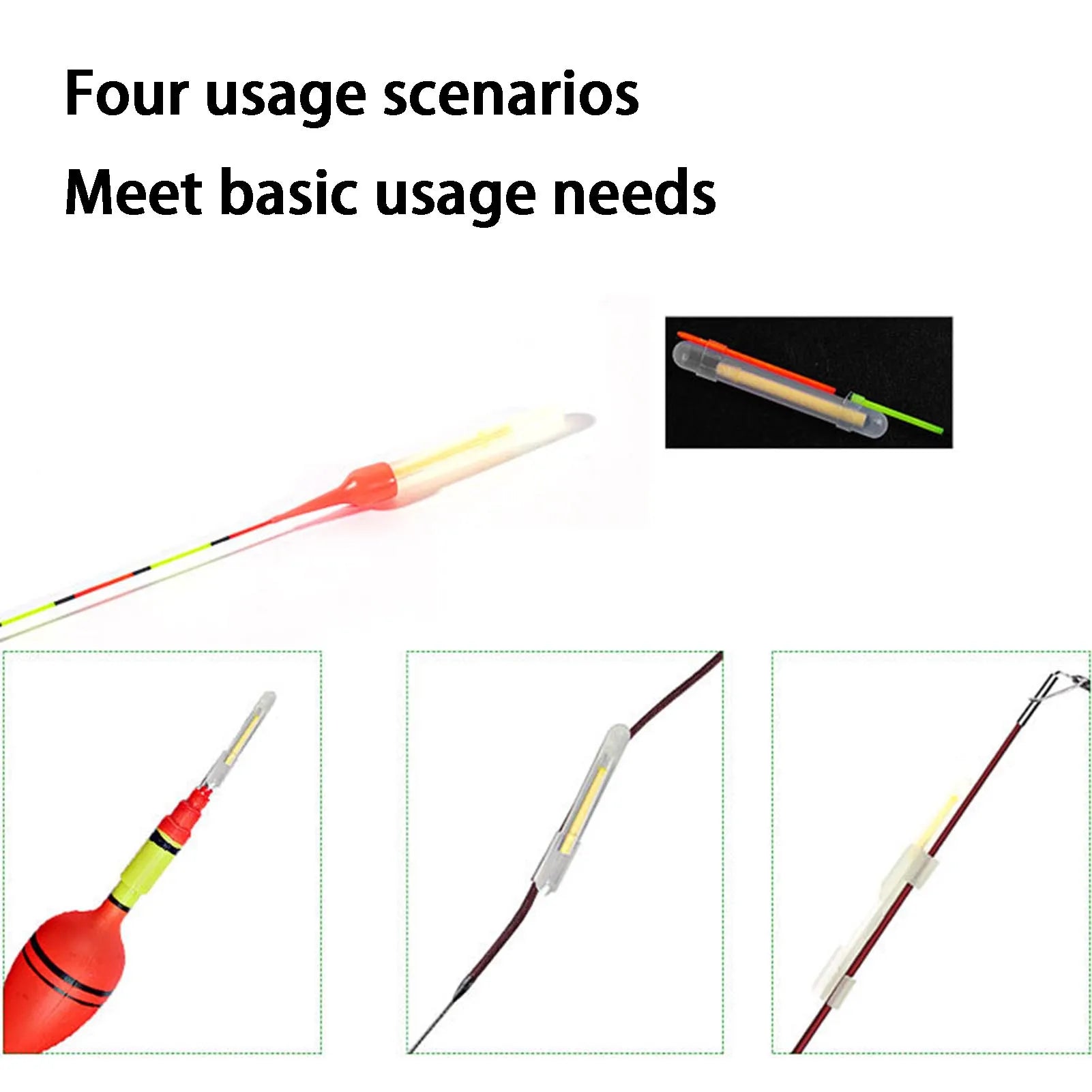 20pcs Fishing Pole Glow Sticks Waterproof Night Tackle Night Float Rod Lights for Fishing Enthusiast Gift Peaceful Pleasures Health and Wellness