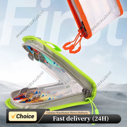 Transparent Lure Fishing Gear Storage Bag Waterproof Portable Squid Jig Lure Hook Storage Case Fishing Accessories Organizer Peaceful Pleasures Health and Wellness