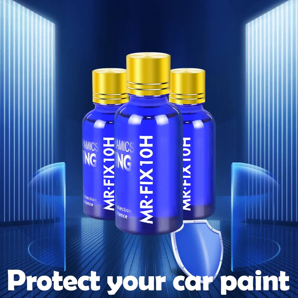 3PCS 10H Ceramic Coating Polishing Wax Super Hydrophobic Paint Care Durability Anti-Corrosion Plated Crystal Car Liquid Glass Peaceful Pleasures Health and Wellness