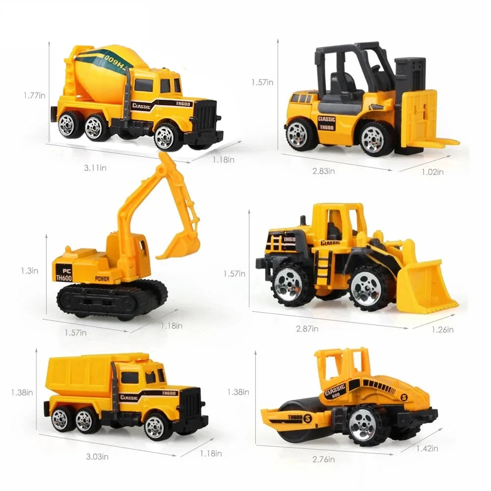 Kid Mini Alloy Toys Car Classic Construction Model Simulated Sliding