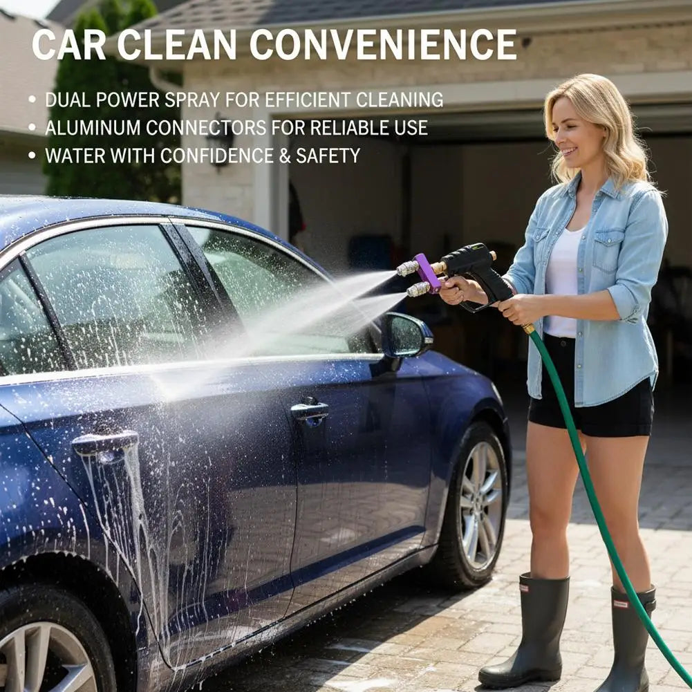 High Pressure Washer Dual Nozzle 1/4" Quick Connector Double Spray Tip Power Washing Spray Nozzles Car Cleaning Tools Hose Adapt Peaceful Pleasures Health and Wellness