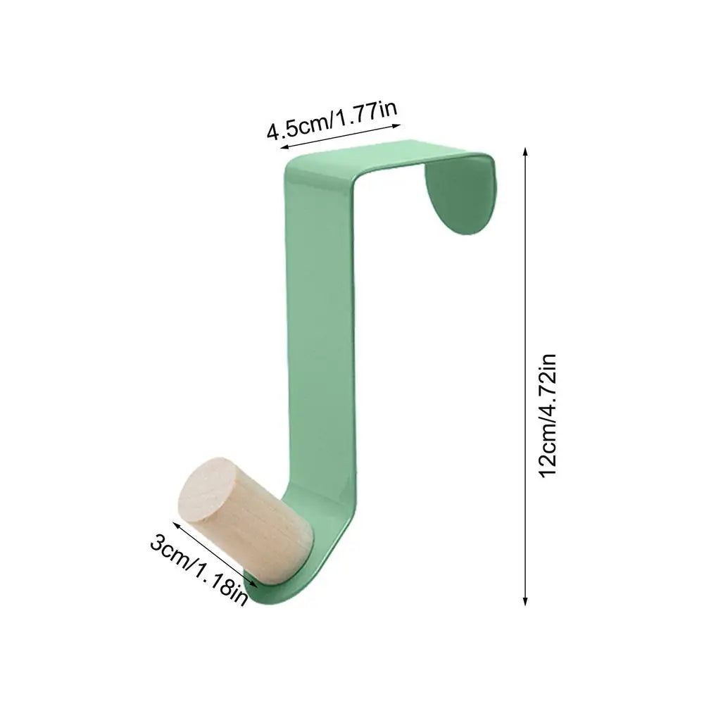 Wreath Hanger For Front Door Wreath Hook Front Door Garland Metal Hanger Hook Non-Scratch Christmas Decor Door Hook With Ball Peaceful Pleasures Health and Wellness Green China Mainland