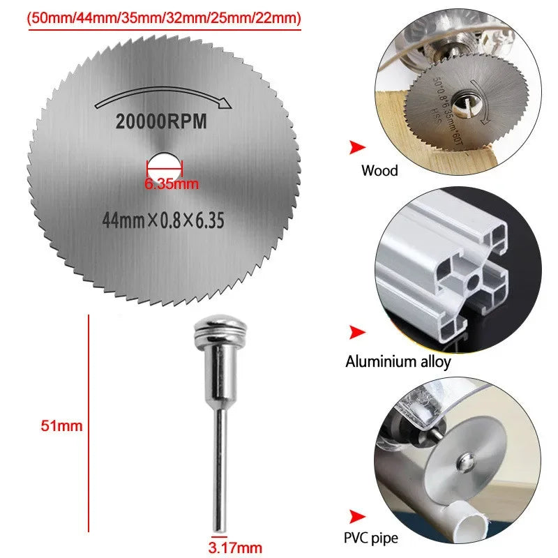 31pc Diamond Cutting Discs Sanding Grinding Wheel Circular Saw Blade Woodworking Metal Dremel Mini Drill Rotary Tool Accessories Peaceful Pleasures Health and Wellness