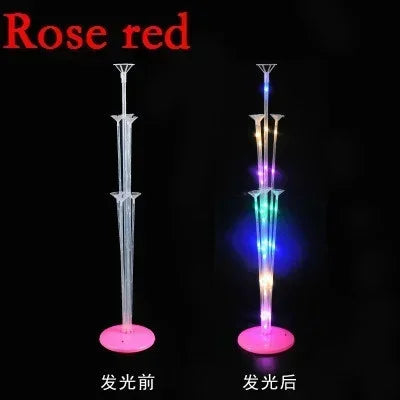 Led Light Balloon Stand Holder Kids Birthday Christmas Party Stick
