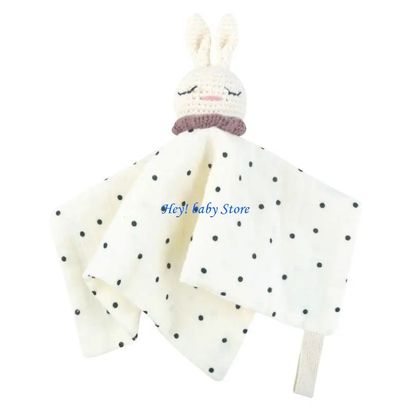 Baby Knitted Rabbit Comforting Towel | Soft Soothe Doll for Newborns