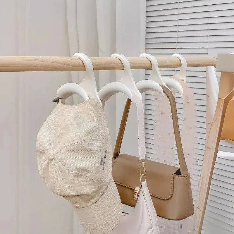10pcs Widen Multipurpose Hangers Connection Hook Space Saving Hat Silk Scarf Shawls Handbag Hanging Rack Wardrobe Organizer Peaceful Pleasures Health and Wellness