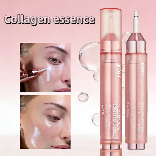 Collagen Glow Booster Milk Essence Soft Supple Skin Deep Moisturizing Lifting & Firming Skin Care Gentle Repair Collagen Essence Peaceful Pleasures Health and Wellness