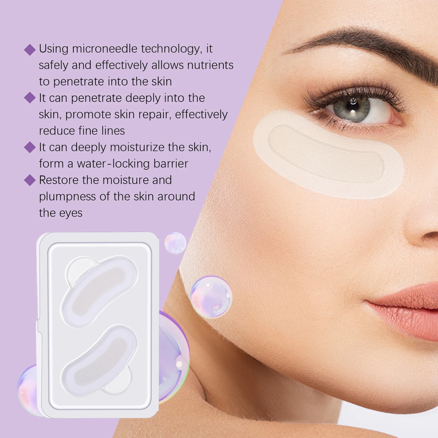 Collagen Microneedle Eye Patches – Dark Circles & Wrinkles