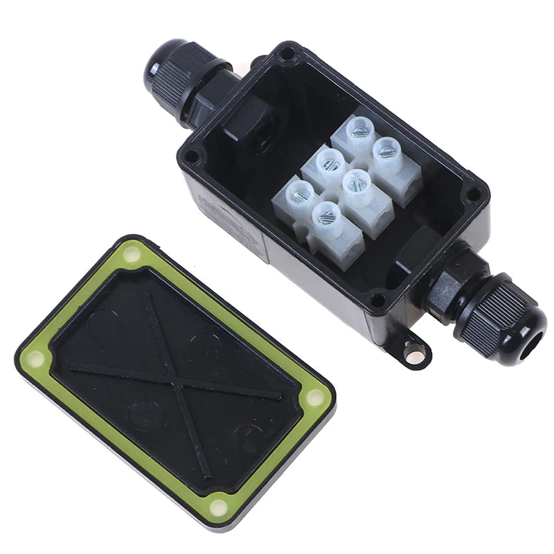 1/2sets 450V 2Way IP66 Outdoor Waterproof Cable Connector Junction Box With Terminal Peaceful Pleasures Health and Wellness