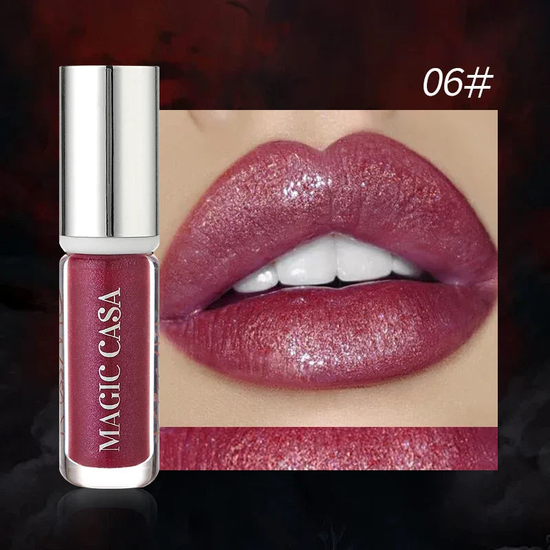 Diamond Pearlescent Shimmer Lip Gloss – Long-Lasting & Waterproof
