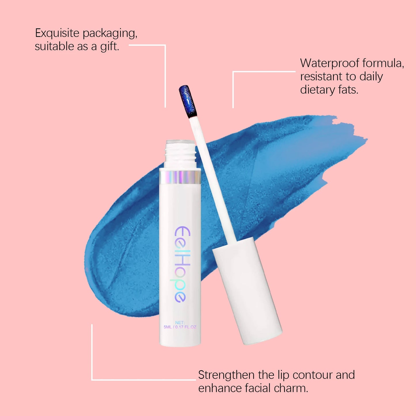 Tearable Matte Lip Tint Glaze – Waterproof Long-Lasting Color