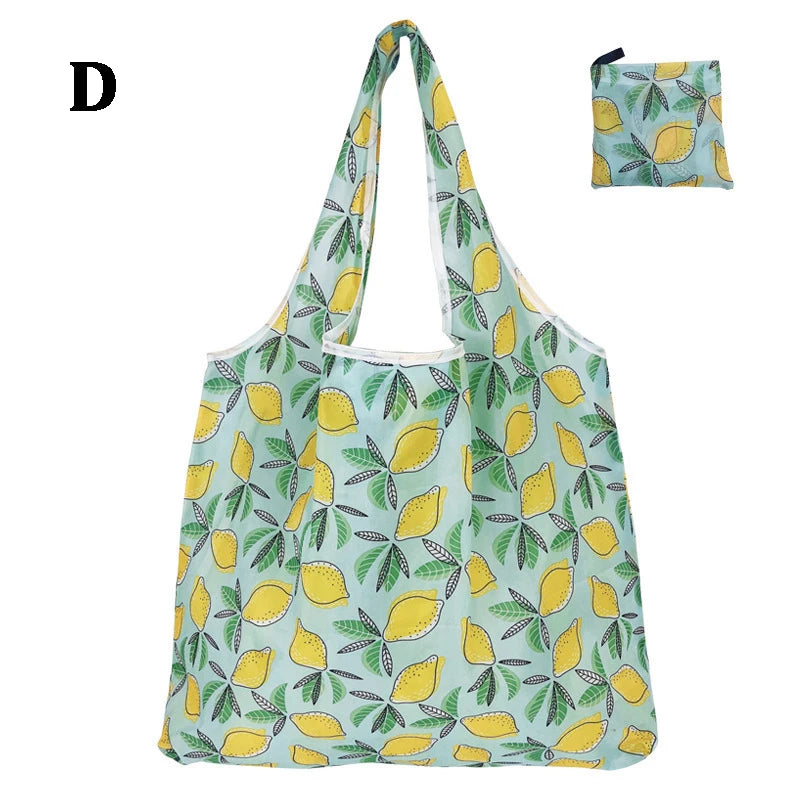 Foldable Reusable Grocery Bags | Large Boho Washable Tote