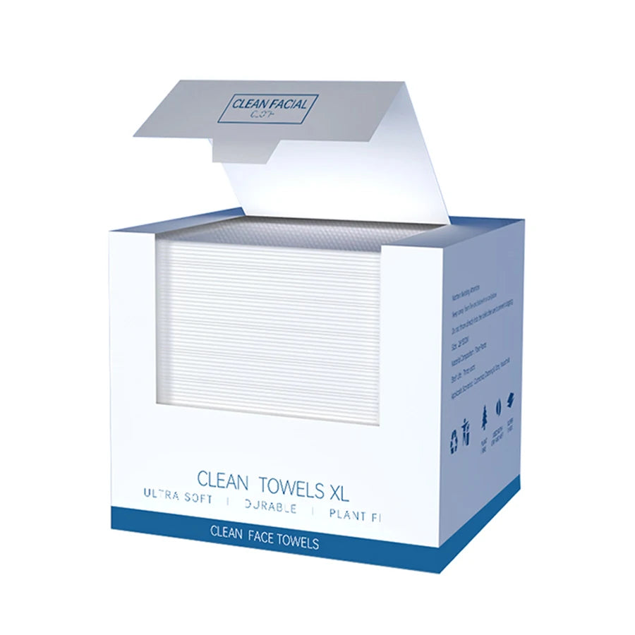 CLOUDROL Disposable Face Towels 40pk – Thick 26x30cm Wipes