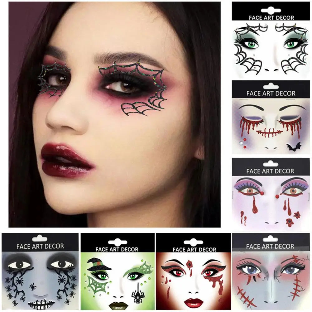 Face Jewels Rhinestone Crystal Stickers – Self-Adhesive Glitter Gems for Halloween, Festival & Party Makeup Peaceful Pleasures Health and Wellness