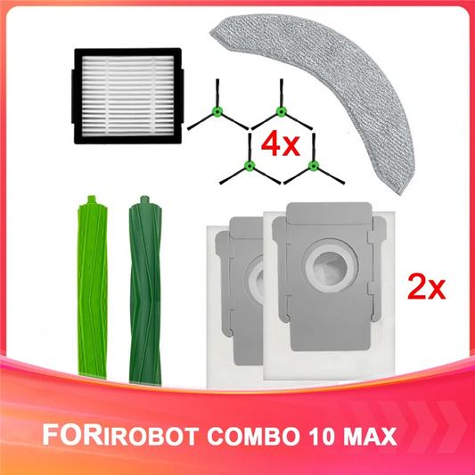 A36T-For IROBOT Sweeping Robot Accessories COMBO 10 MAX Sweeping Robot Consumables Sweeping Robot Replacement Kit Peaceful Pleasures Health and Wellness As Shown