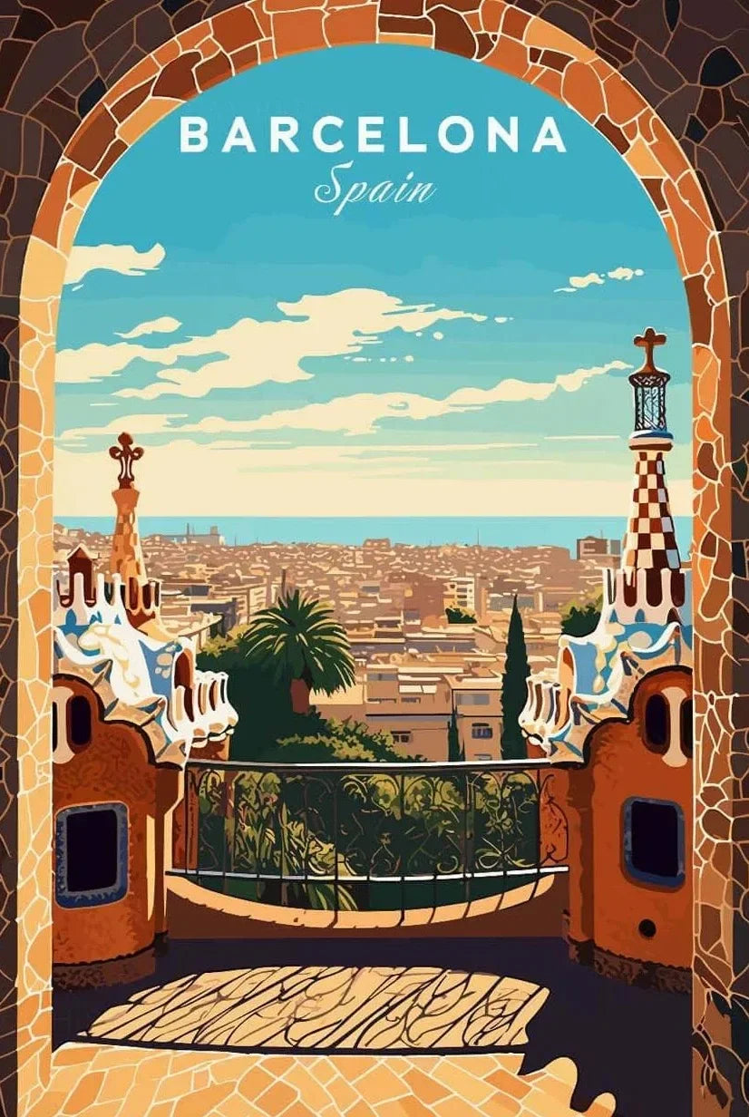 Europe Landscape Canvas Wall Art | Italy Greece France Poster Canvas Wall Art Peaceful Pleasures Health and Wellness