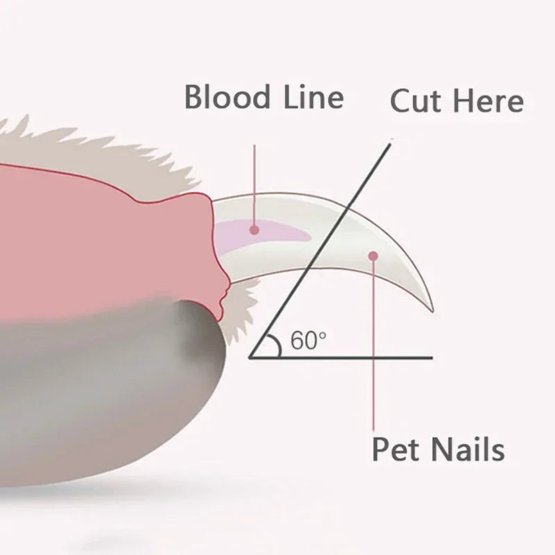 Pet Nail Clippers with LED Light for Dogs, Cats & Small Animals