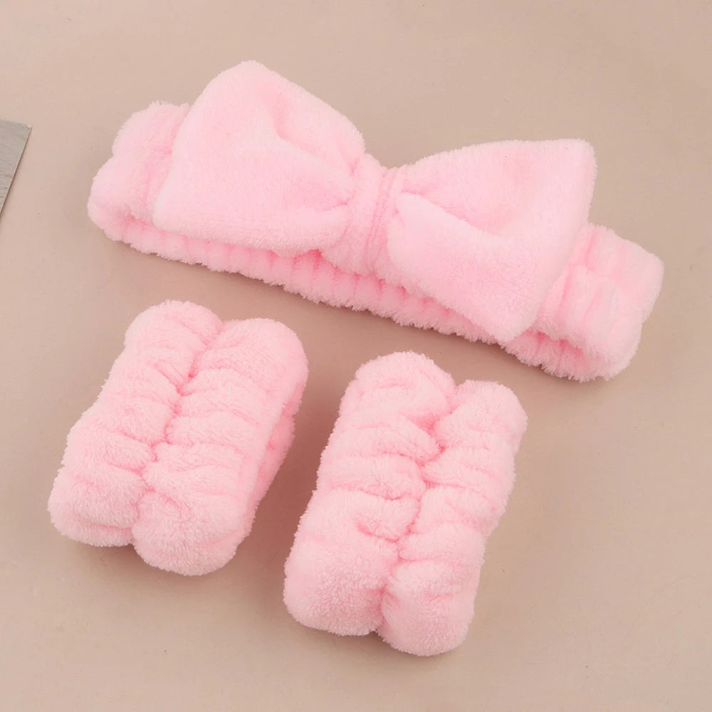 14PCS Spa Headband and Wristbands Set, Face Wash Headband Wrist Bands for Washing Face Makeup Skincare Hair Band Skin Care Acces Peaceful Pleasures Health and Wellness
