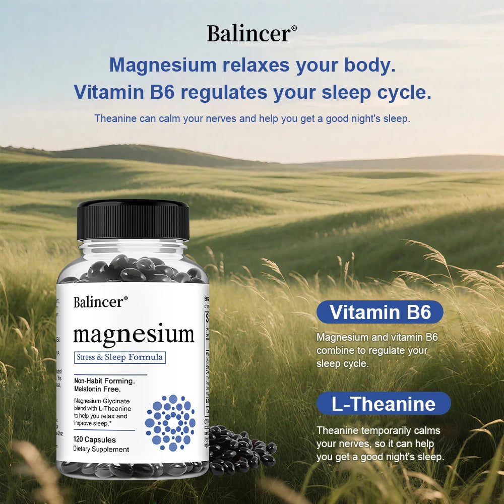 Magnesium Glycinate 120 Capsules – Sleep, Mood & Muscle Support