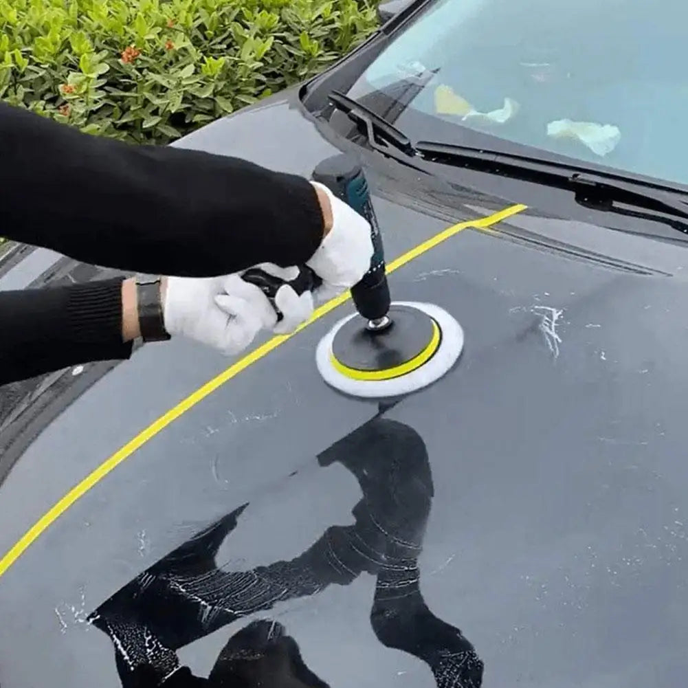 4-Inch Wool Polishing Pad Kit for Car Waxing & Paint Correction