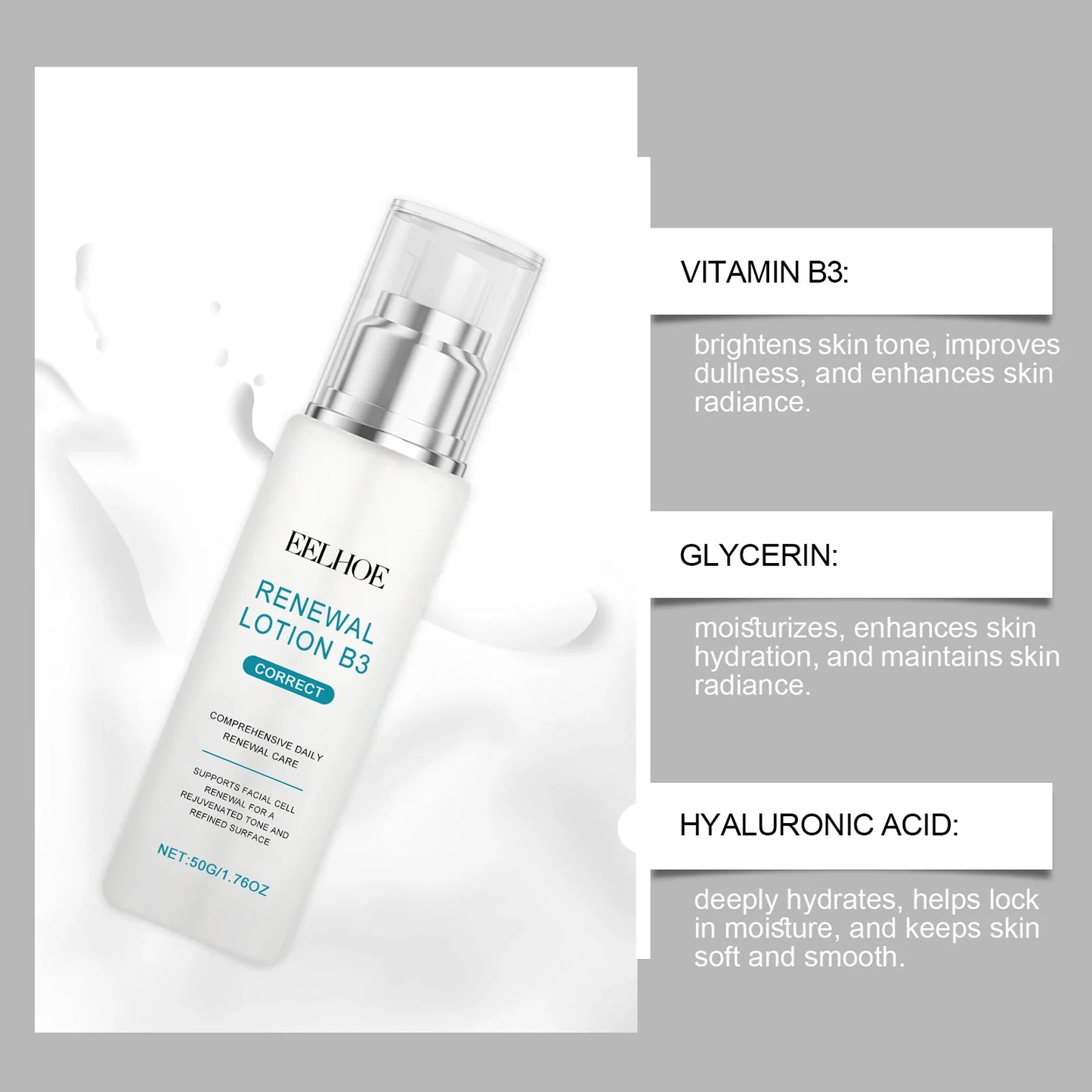 Eelhoe Vitamin B3 Niacinamide Face Cream – Anti-Aging & Brightening