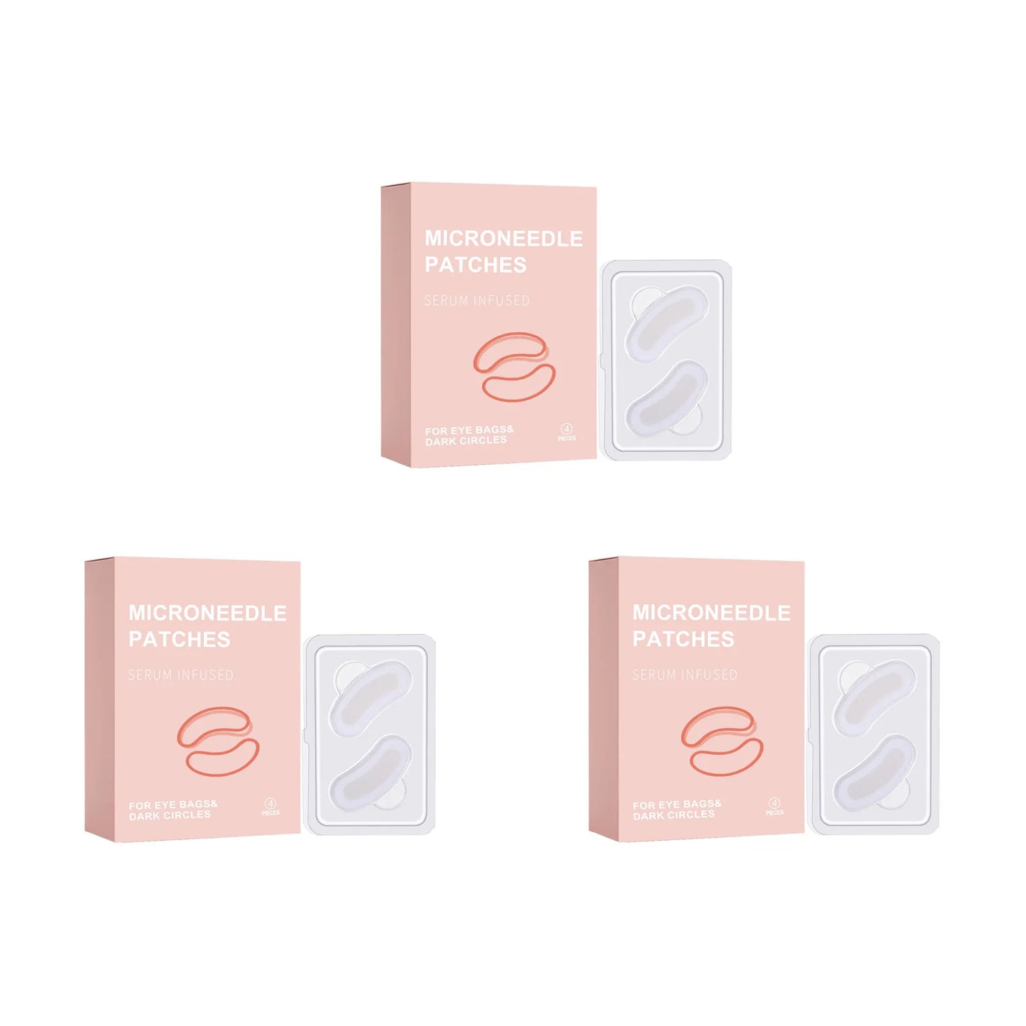 Retinol Microneedle Eye Patches – Dark Circles & Anti-Aging Peaceful Pleasures Health and Wellness 12 pairs Boxed