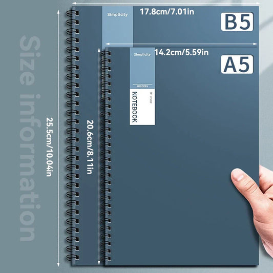 A5/B5 Vintage Spiral Notebook – 40/80 Sheet Journal & Diary Spiral Notebook Oasis Select