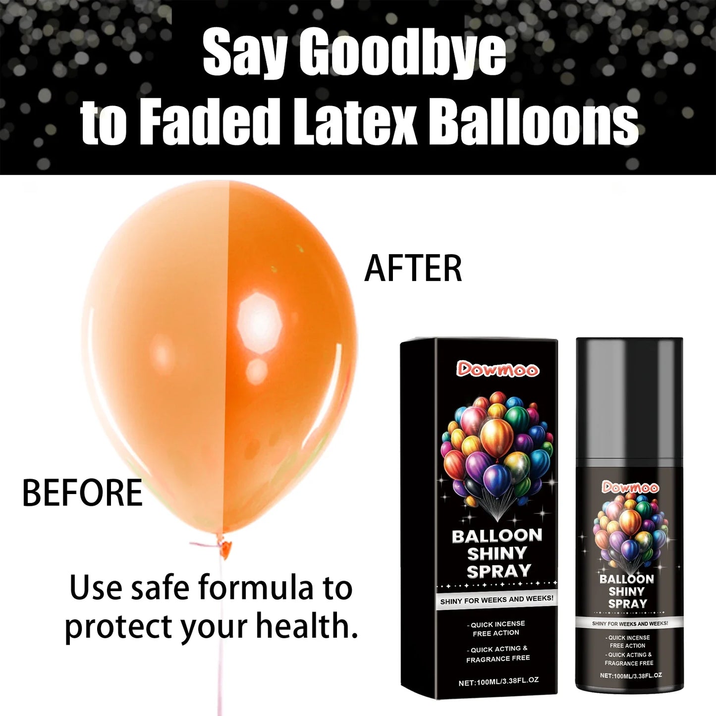Balloon Shine Enhancer Spray – Instant Gloss Polish 100ml