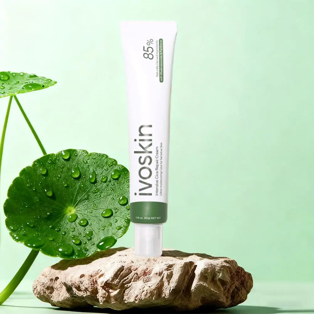 Ivoskin Intensive Cica Repair Cream Korean Ultra-Soothing Hydrating Care Cream For Sensitive Skin With Madecassoside Panthenol Peaceful Pleasures Health and Wellness