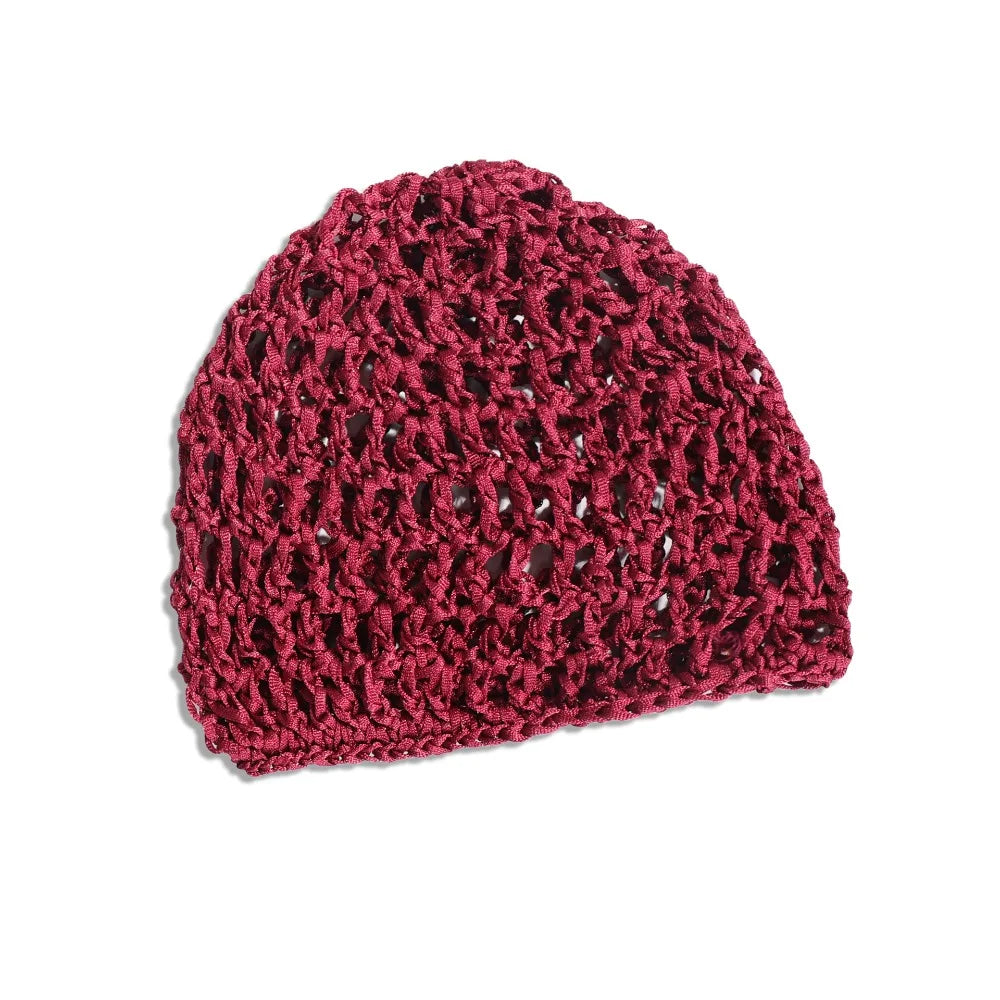 Hollowout Crochet Turban Cap – Breathable Mesh Wig Hat