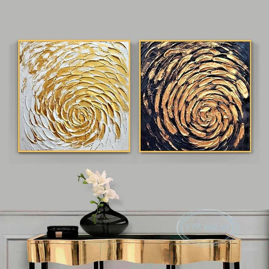 New Decor Oil Painting Handmade Abstract Wall Art Modern Canvas Hanging Picture Living Room Bedroom Restaurant Portfolio Image Peaceful Pleasures Health and Wellness